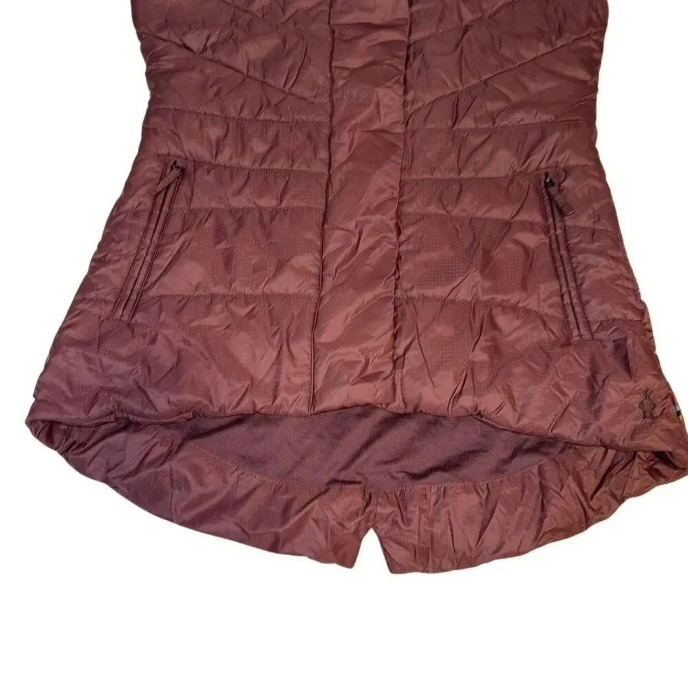 Smartwool Women’s Vest Medium Corbet 120 Quilted Plum Purple Merino Wool Blend